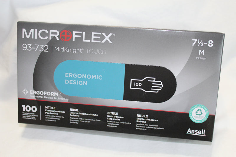 Load image into Gallery viewer, Microflex® MidKnight™ TOUCH Nitrile Gloves - Medium
